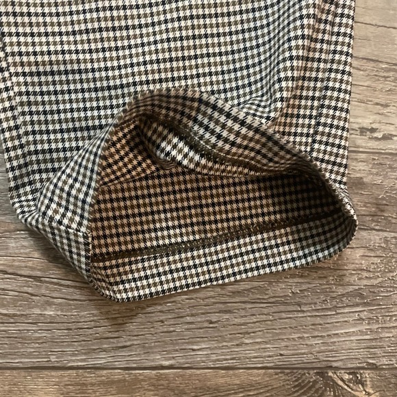 RACHEL ZOE Houndstooth Wide Leg Cropped Pants Women's Size 10 SHORT - Picture 8 of 10